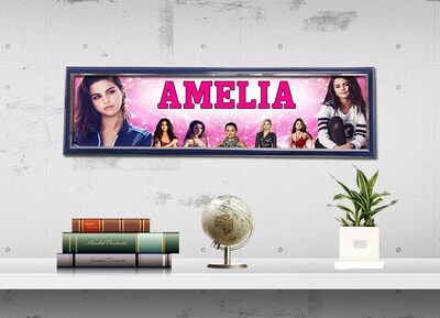 Selena Gomez - Personalized Poster with Your Name, Birthday Banner, Custom Wall Décor, Wall Art - image2
